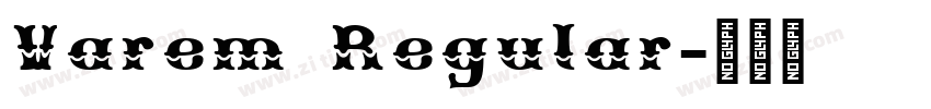 Varem Regular字体转换